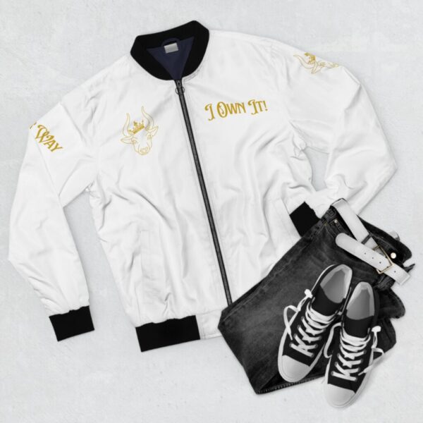 I Own It! - "Major Way" White Men's Bomber Jacket